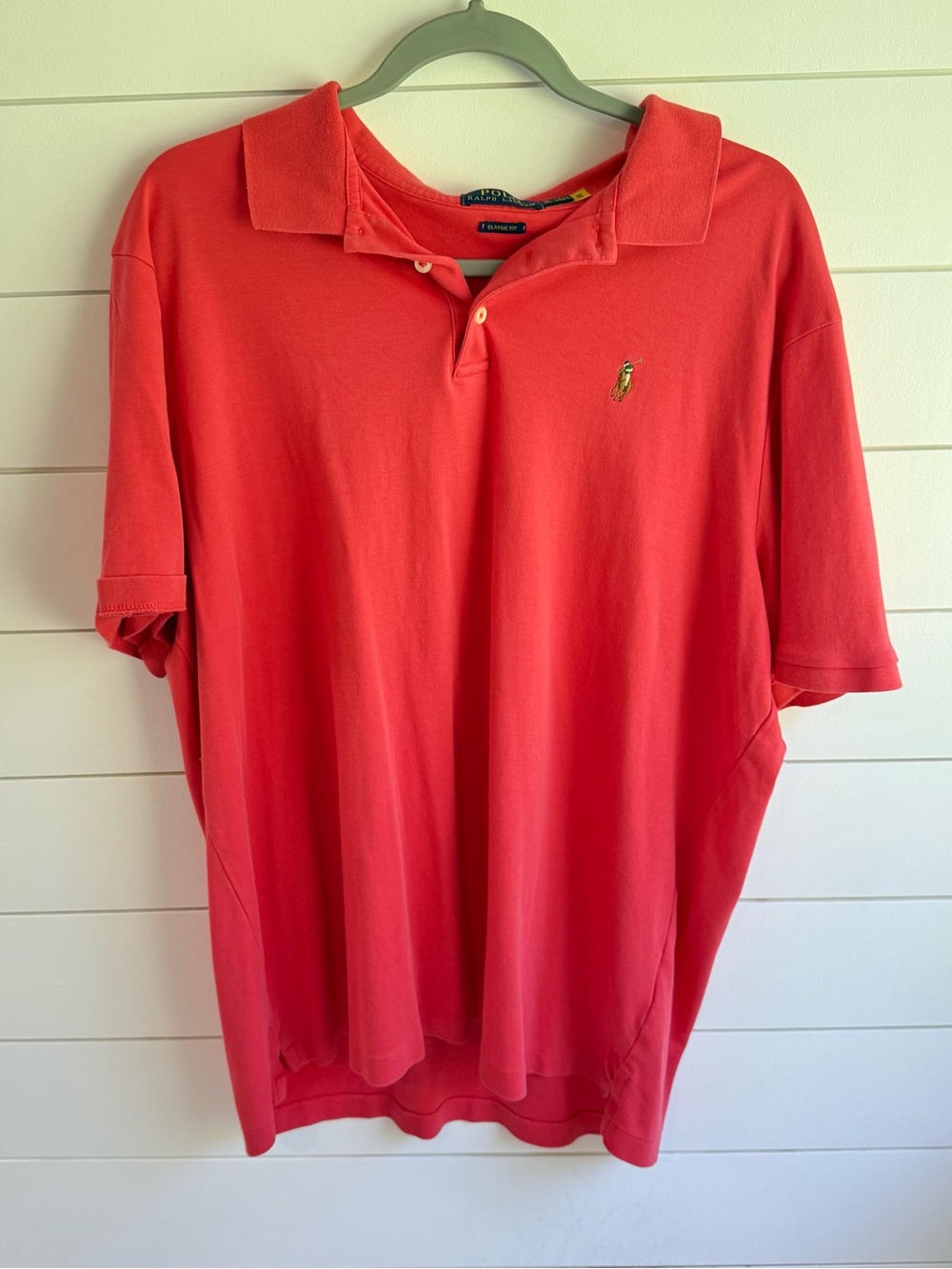 Polo Ralph Lauren coral polo shirt xl
